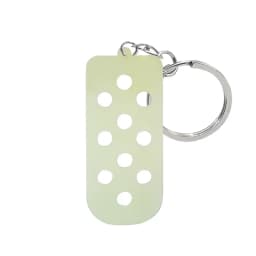 1PCS Luggage Tag Hole Keyring for Shoe Charms Decoration Keychain Suitable For Handbag Key Fluorescent Accessory Decoration