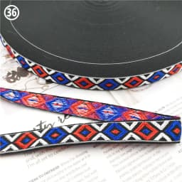 5 Yards 0.78 Inch 20MM Hundreds Styles Geometric Woven Jacquard Embroidered Ribbons DIY Apparel Wrapping Trim Sewing Accessories