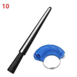 1pcs Professional Jewelry Tools Ring Mandrel Stick Finger Gauge Ring Sizer Measuring UK/US Size For DIY Jewelry Size Tool Sets