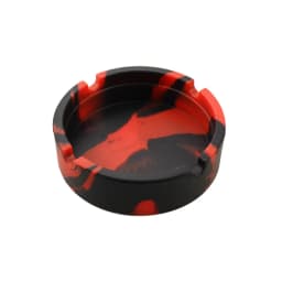 Silicone World Portable Silicone Round Ashtray Durable Soft Eco-friendly Ashtray High Temperature ResistanceAnti-fall Anti-slip