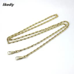 1 Piece About Length 120 CM Width 0.3cm Replacement Metal Twisted Purse Chain For Shoulder Cross Body Handbags Bag Accessories