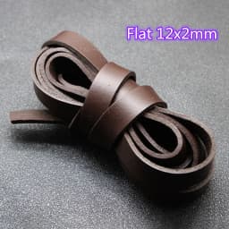 2m/Lot Brown Genuine Leather Cord 1/2/3/4/5/6/8mm Round Flat Leather Strap Rope String for DIY Bracelet Necklace Jewelry Making