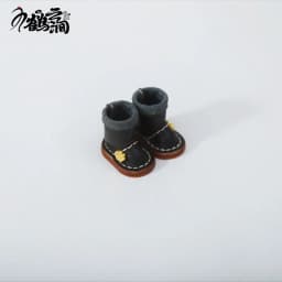 New 1/12bjd Bjd Doll Shoes High Top Handmade Leather Cowhide Boots Obitsu 11 Shoes OB11 Size GSC Doll 11cm Body 9