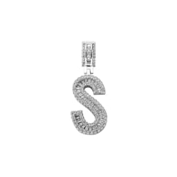JINAO 2021 NEW Baguette Rectangular Zircon Letters Pendant High Quality Iced Out Charm AAA+CZ Necklace With 4mm Tennis Chain