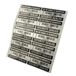 100PCS No RETURNS IF REMOVED Tamper Proof Warranty Void Label Sticker 2" x 1“ Security Warranty sticker