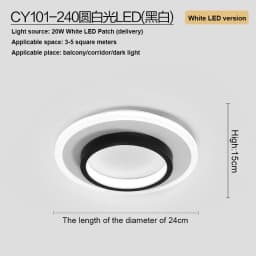 Modern Ceiling Light Aisle Entrance Hall Ceiling Lamp for Livingroom Lights Hallway Balcony Light