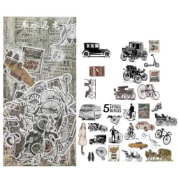60pcs DIY Flowers Stickers Pack for Diary Album Planner Decoration Stationery School Supplies Pack of Diverse Floral Designs