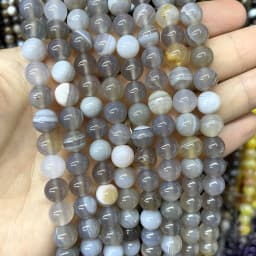 4 6 8 10 MM Natural Colorful Agates Round Loose Stone Beads For Jewelry Making Charm Diy Bracelet Necklace Earrings Material