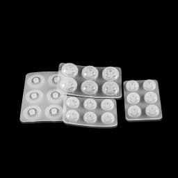 2 Styles 12mm 16mm Flat Ball Beads with Hole Silicone Mold for DIY Jewelry Making Epoxy Resin Silicone Mould Handmade Crafts