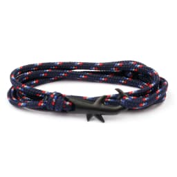 MKENDN Navy style Adjustable Multilayer Rope Shark Anchor Bracelet Men Women 550 Paracord Camping Jewelry Wrap Metal Hooks
