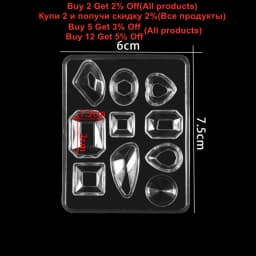 1PC UV Resin Pendant Craft DIY Transparent Liquid Silicone Combination Molds for DIY Making Finding Accessories