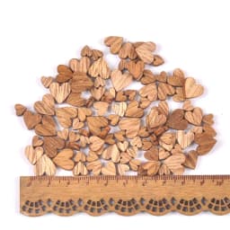 100pcs Wood Mini vintage Heart/Star Shape Wedding Table Scatter Decor Unfinished Wooden Scrapbooking Crafts Ornaments