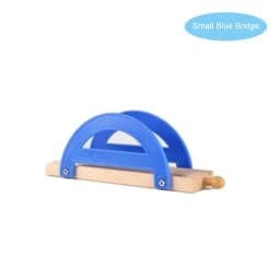Wooden Train Track Bridge Beech Wooden Railway Set Accessories Fit for All Brands Wood Tracks Pieces Educational Toys For Kids