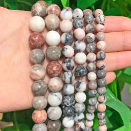 Natural Stone Beads 4-12mm Lava Rose Quartz Tiger Eye Turquoise Labradorite Round Beads for Jewelry Making Diy Bracelet 15inch
