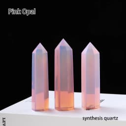 36 colours Crystal Hexagonal Prism Natural Rose Quartz Wand Energy Amethyst Tower Home Furnishing Decoration