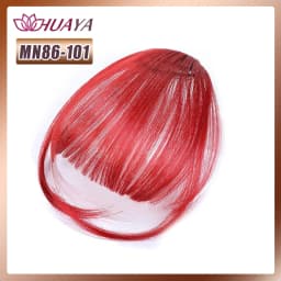 Synthetic Bangs Clip-in Hair Extensions Thick Bangs Hairpieces for Women Daily Heat Resistant Fake Bangs