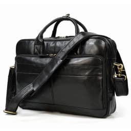Men Briefcase Genuine Leather Laptop Bag 14 15.6" PC Doctor Lawyer Computer Bag Cowhide Male Briefcase Leather Men Business Bag