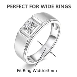 10 Pack 6 Sizes Invisible Ring Size Adjuster for Loose Rings Jewelry Guard Spacer Fitter Rings Sizer Tightener Tools