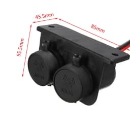 Dual-Hole Car Cigarette Lighter Socket DC 12-24V Mother Car Charger Cigarette Lighter Plug Car Accessories Power Adapter Piug
