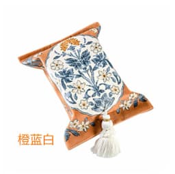 Retro Home Living Room Bedroom Multi-purpose Tissue Box, Aperextraction Box, Printed Pattern Fabric Car Tissue Paper Storage Box