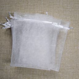 100pcs White Drawstring Organza Bags Pouch Jewelry Packaging Bags Birthday Party Christmas Gift Bags Wedding Gift Bag Pouches