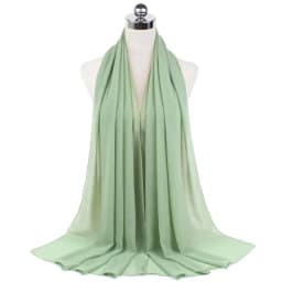 New Premium Plain Chiffon Scarf Muslim Hijab Instant Shawl Soft Ball Bubble Chiffon Head Wraps Islamic Lady Women Hijabs