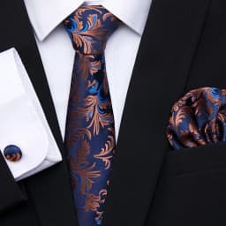 Hot Sale 7.5 cm Tie Pocket Squares Cufflink Set Necktie Pink Purple Hombre Printed Formal Clothing Accessories Fit Party
