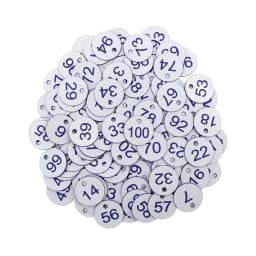 20-100PCS 16 Color Round Number Beehive Label Beekeeping Box Numbered With Hole Tag Animal Livestock Markers Classification Sign