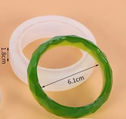1pc Crystal Mirror Silicone Mold Bracelet Pendant uv Resin Mould DIY Jewelry Casting molds Resin art