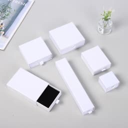 10pcs Paper Jewelry Gift Box For Ring Earrings Pendant Necklace Bracelet Stud Organizer Wedding Favors Jewellery Packaging Sack