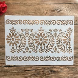 A4 size Design Stencil for Wall Painting Scrapbooking Stamp Album Decorative Embossing Craft Paper DIY Flower Label Stencils