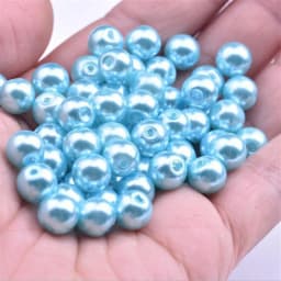 Wholesale OlingArt 4 6 8 10 12 14mm round Red multicolor Glass imitation pearl DIY Earrings Bracelet necklace jewelry making