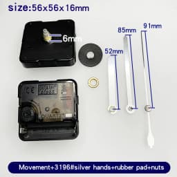 Quartz Clock Movement Kit With Gold Clock Hands Non Ticking Wall Clock Mechanism DIY Clock Making Repair Parts