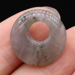 2Pcs Natural Stone Pendants Round Lapis lazuli BIg Hole India Agates Charms for Jewelry Necklace Earring Accessories 18mm