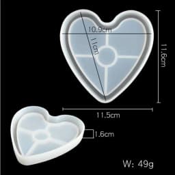 Storage Tray Silicone Mold Palm Dish Plate UV Epoxy Resin Clay Casting Molds Hand Of Fatima DIY Craft Making Mould Home Decor