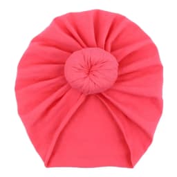 Solid Cotton Donuts Baby Boy Girls Cap Hat 0-4T Sweet Newborn Skullies Beanies Soft Turban India Topknot Headwraps Accessories