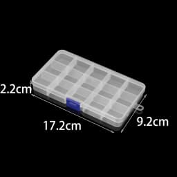 Transparent Plastic Storage Jewelry Box Compartment Adjustable Container For Beads Earring Box For Jewelry Rectangle Box Case