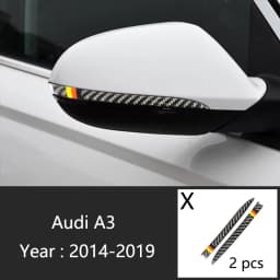 Carbon Fiber For Audi A3 8V S3 Car Interior Gearshift Air Conditioning CD Panel Door Armrest Cover Trim Stickers Accessories