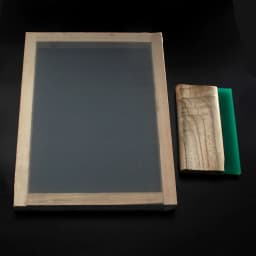 1Pc 300*400mm Silk Screen Printing Frame with 43T Mesh & 8" Wooden Squeegee DIY for Making Stencil