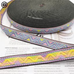 5 Yards 0.78 Inch 20MM Hundreds Styles Geometric Woven Jacquard Embroidered Ribbons DIY Apparel Wrapping Trim Sewing Accessories