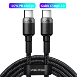 Baseus 100W USB C To USB Type C Cable PD Fast Charging Charger Cord 5A USB-C Type C Cable For iPhone17 MacBook Samsung Xiaomi