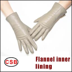Genuine Sheepskin Gloves Women's Winter Warm Thickened Thin Touch Screen Leather Gloves Outdoor Riding High-end Fashion New 2026