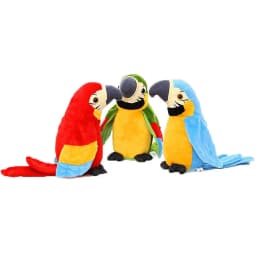 Cute Electric Talking Parrot Plush Toy Speaking Record Repeats Waving Wings Electroni Bird Stuffed Plush Toy As Gift For Kids