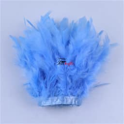 Fluffy Marabou Turkey Feathers Trims DIY Needlework Plumes On Ribbon Wedding Dress Accessories Decorative Feathers For Crafts
