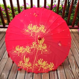 82cm Red Flower Ancient Oil Paper Umbrella Rainproof Chinese Wedding Cheongsam Paraguas Guarda Chuva Şemsiye Japan Sombrilla