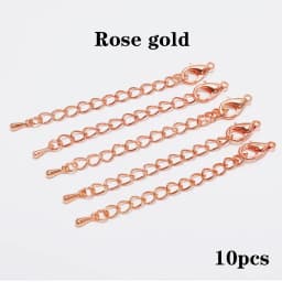 10/20pcs/lot 50 70mm Metal Extended Extension Tail Chain Lobster Clasps Connector For DIY Jewelry Bracelet Necklace Wholesale