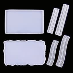 Diy Crystal Epoxy Resin Tray Silicone Mold For Making Large Irregular Coaster Fruit Cake Tea Plate Molds Crafts Home Decoretion