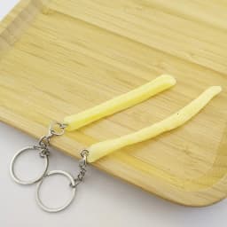 Simulation Model Keychain French Fries Chicken Nuggets Keychain Fried Legs Food Pendant Party Promotional Gift