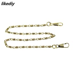 1 Piece About Length 40 CM Width 0.3cm Replacement Metal Twisted Short Paragraph Purse Chain For DIY Wallet Accessory