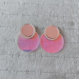 FishSheep Colorful Acrylic Geometric Star Moon Butterfly Drop Earrings For Women Cute Transparent Laser Dangle Earrings Jewelry